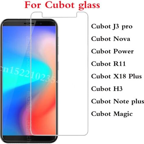 Smartphone Tempered Glass For Cubot X18 Plus R11 Power Nova H3 Note plus Magic Protective Film Screen cover phone Cubot J3 pro