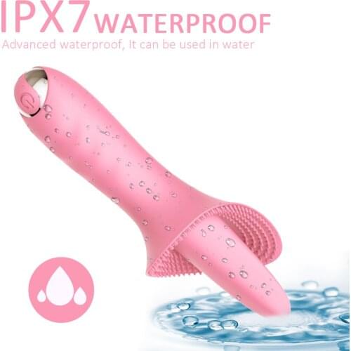 Female Licking Breast Messager G-spot Vibrator Rechargeable Tongue Vibrating Quiet Clitoris Stimulator Sex Toys for Women