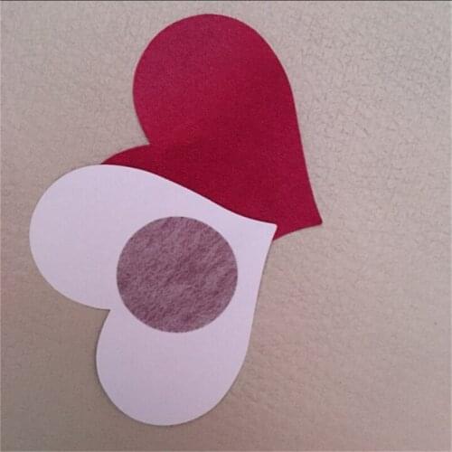1Pair Heart Shape Adhesive Nipple Covers Breasts Petals and Sticker Emptied Chest Breast Petals For Adult Game