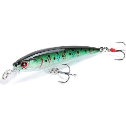 1Pcs Fishing Lure 3D Eyes Floating Minnow Aritificial Laser Wobblers 9cm 7.2g Crankbait Hard Plastic Fishing Pesca Tackle