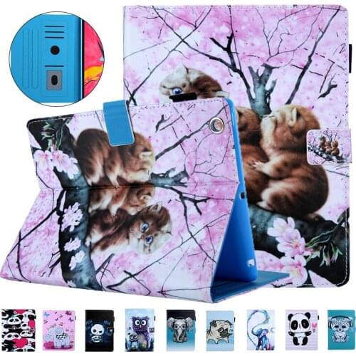 2019 For Apple iPad 2/3/4 Case Cute dog cat elephant Cartoon Printed soft Cover Stand Wallet Case for iPad2 iPad3 iPad4 9.7 Case