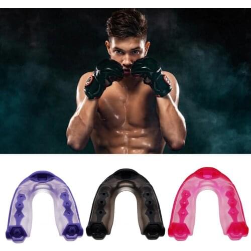 4 Colors EVA Mouth Guard Wear-Resistant Easily Clean Mouth Protector Humanized Design Shaping Sports Mouthguard for Sports