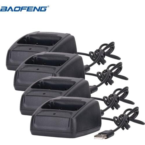 4pcs Baofeng USB Li-ion Battery Charger for Baofeng 888S BF-888S Walkie Talkie bf 888s two way radio