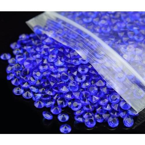6mm 1ct Wedding Decoration acrylic Crafts Diamond Confetti Table Scatters Clear Crystals Centerpiece Events Party Supplies