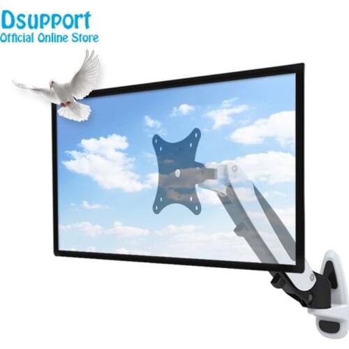 Aluminum Gas Spring 360 Degree 15-27 inch LCD LED TV Wall Mount Full Motion Height Adjustable Monitor Holder Arm Bracket