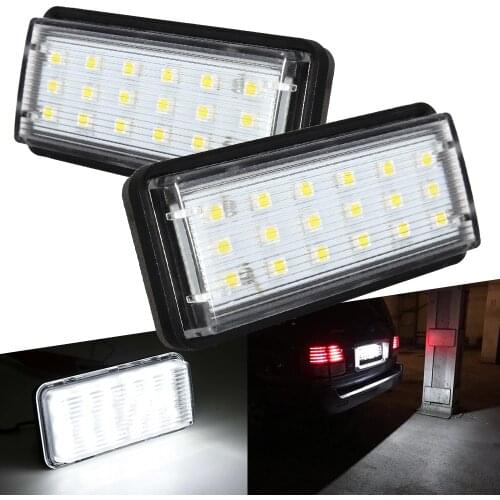 For Toyota Land Cruiser 120 Prado Land Cruiser 200 Lexus GX470 No Error LED White Rear Number Plate Light Auto Lamp Car styling