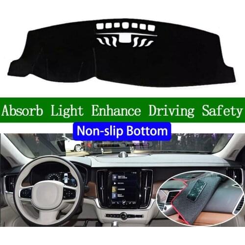 For volvo S90 T4 T5 T8 2013 2014 2015-2019 Non-slip Bottom Dashboard Cover Car Decals Car Stickers Interior Car Accessories