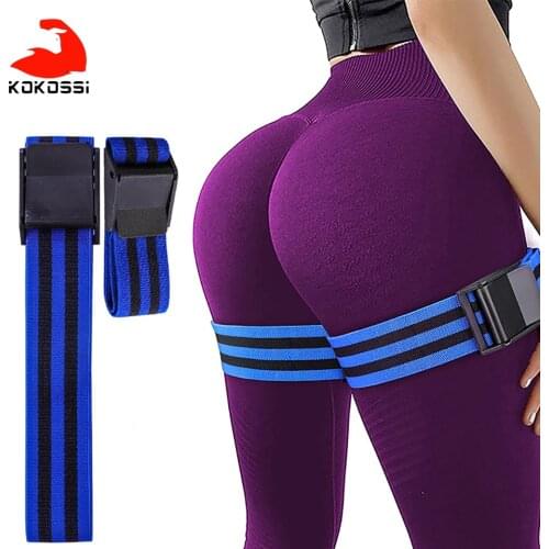 GOBYGO BFR Fitness Bands Men Women Muscle Gain Bodybuilding Weightlifting Protection Arm Leg Wraps Blood Flow Restriction Bands