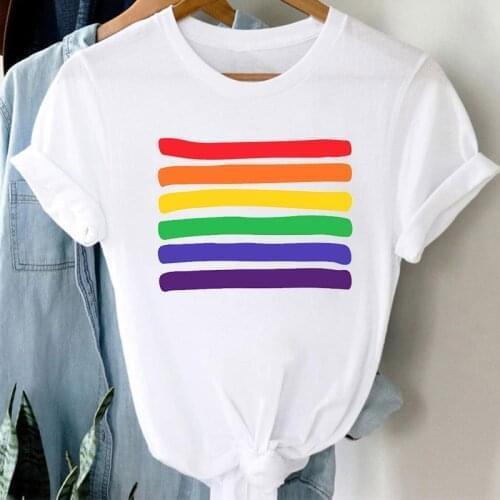 Summer T-shirt 2021 Color graphics t shirt Ladies Streetwear Tops White O-neck Short Sleeve T Shirt Women Oversize 3XL