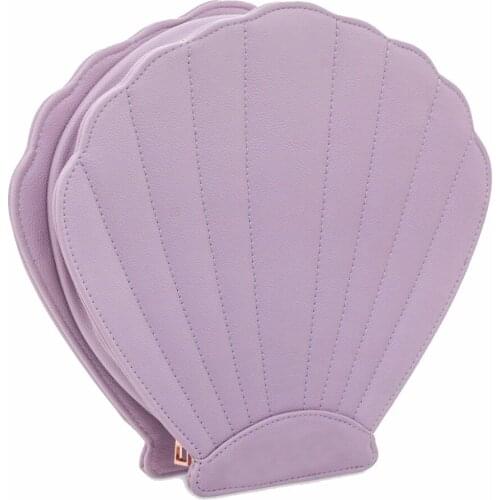 Hot Sales 10pcs Makeup Brush Bag Purple Package Shell Brush Diamond Brush Makeup Brush PU Leather Storage Bag Makeup Tools