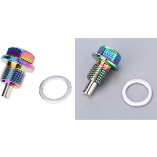 M12x1.5 M16/1.5 Magnetic Engine Oil Pan Drain Screw W Gasket M12x1.5