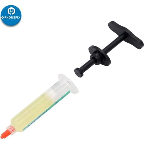 Metal Durable solder paste dispenser Flux mate soldering tin paste Plunger Dispenser Manual Syringe Solder Paste Propulsion Tool