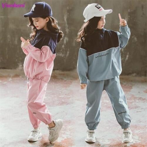 Fashion Kids Tracksuit Girls Clothing Sets 2021 spring Autumn Toddler Girls Clothes Outfit Suit Children Clothing 8 12 13 Year