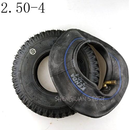 New 2.50-4 Tire and Inner Tire Fits Motorcycle Tyre Gas Electric Scooter Bike Tire and Scooter Wheelchair Wheel Free Shipping