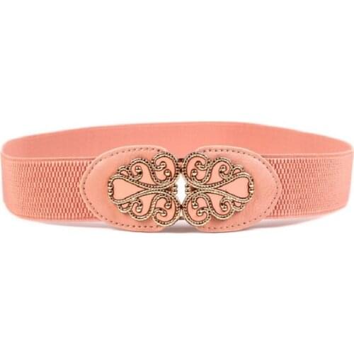 2018 New Wide Corset Cummerbund Flower Belt Female Obi Elastic Waistband Belts for Women Wedding Dress Waist Kemer Girdle