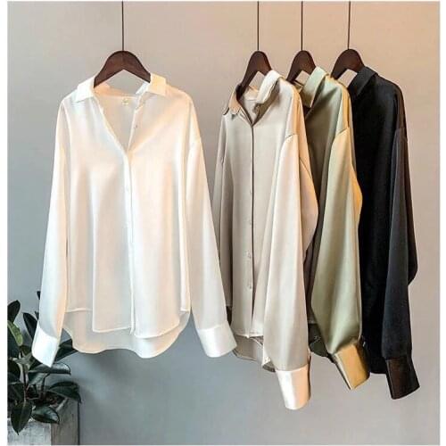 Женские атласные рубашки Olome China At AliExpress