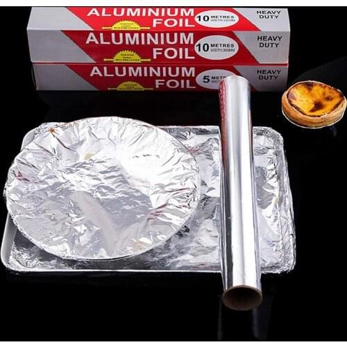 5/10 Meters Baking Tin Foil Barbecue Aluminum Foil Paper Packaging Used For Grill Paper Roll Grilling Cooking