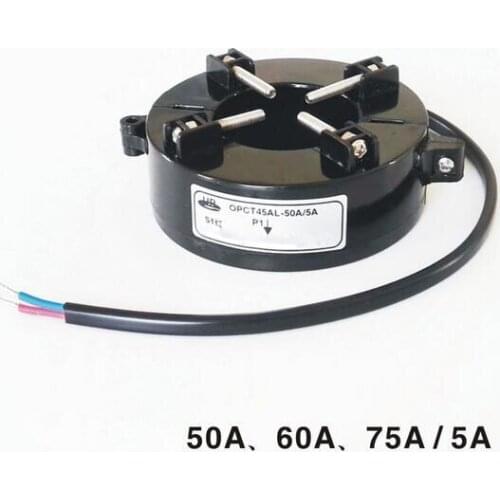 Opct45al Open close current transformer 50/5A 60A/5A 75A/5A 100/5A 200/5A 300A/5A 400A/5A 500A/5A 600/5A 800/5A
