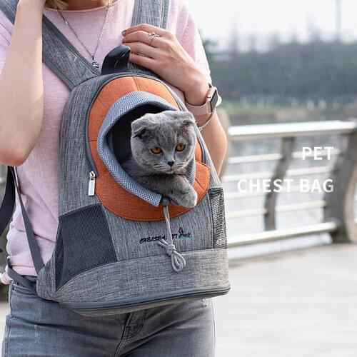 Portable Cat Front Backpack Travel Bag Carrier Breathable For Small Dogs Puppy Outdoor Pet Carrying Supplies S/M/L