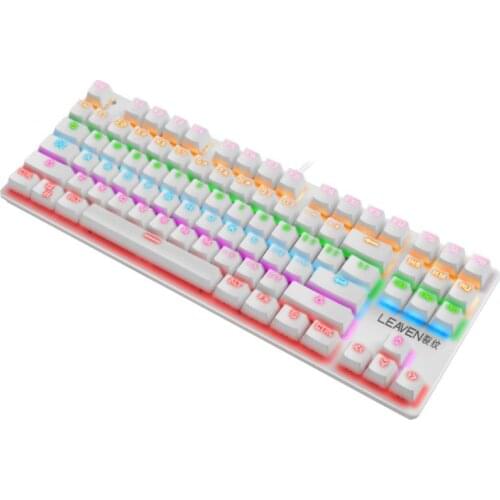 4Colors Wired Gaming Keyboard Mechanical Feeling Keyboards USB Keycaps Keyboard Waterproof Computer Game Gamer Teclado Mecanico