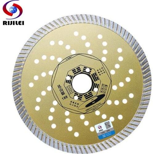 RIJILEI 188*25.4*2.5 Ultra-Thin Ceramic Tile Cutting Blade Micro-Crystallized Stone Circular Saw Marble Cutting Disc MX03