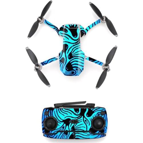 Octopus Style Skin Sticker for DJI Mavic Mini Drone And Remote Controller Decal Vinyl Skins Cover M0073