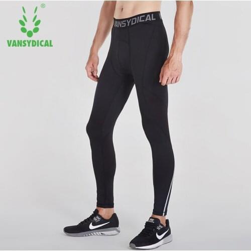 Vansydical Tights Mens Sports Pants Winter Running Trousers Basketball Athletic Training Pants Quick Dry Leggings High Spring