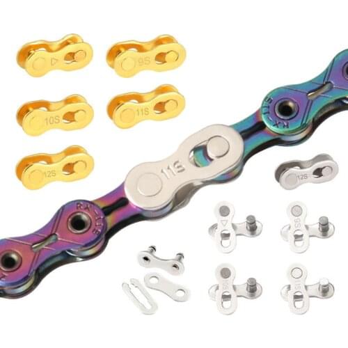 Bike Chain Quick Link Connector Lock Set MTB Road Bicycle Power Chain Quick Release Buckle for single speed 6 7 8 9 10 11 Speed