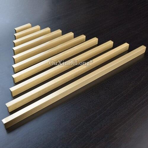 Top Quality 2PCS European Brass Kitchen Cabinet Door Handles Cupboard Wardrobe Drawer Cabinet Pulls Handles Home Decorations