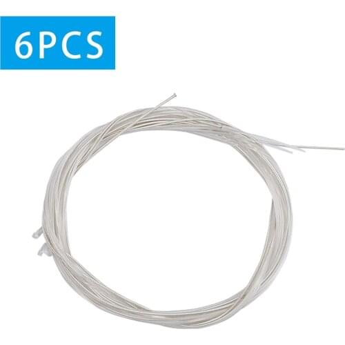 6Pcs high quality Guitar Strings Nylon Silver Strings for Classical Guitar 1M 1-6 E B G D A E Guitarra Bass Accessories