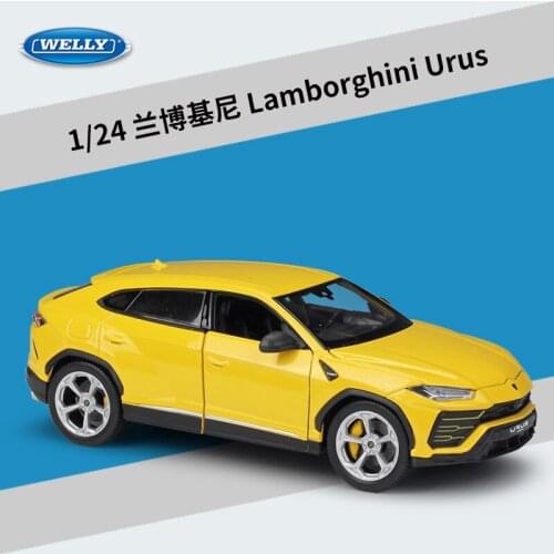 WELLY 1:24 Lamborghini Urus SUV Off-road Vehicle Alloy Metal Diecast Car Model Crafts Decoration Collection Toy Tools Gift