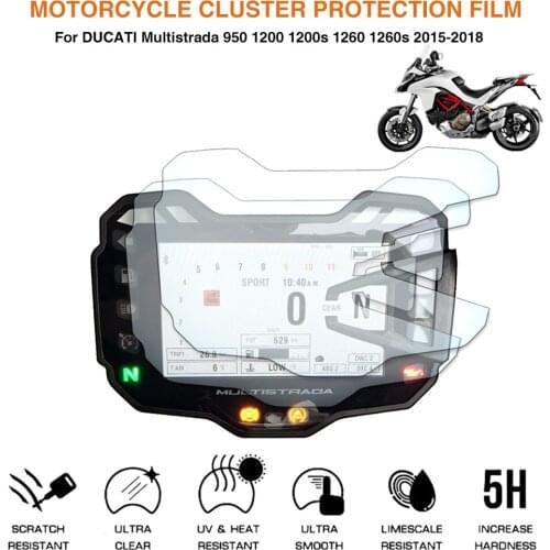 Motorcycle Cluster Scratch Protection Film Screen Protector For DUCATI Multistrada 950 1200 1200S 1260 1260S 2015-2018