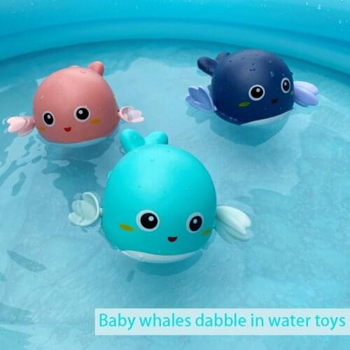 Baby shower clockwork toy Cute whale crab turtle bath toys for Kids Animal swimming pool toy Play with bath toys in the bathroom