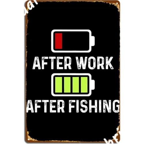 1 Bar After Work Full Bars After Fishing Metal Plaque Poster Plaques Club Bar Club Party Printing Tin Sign Poster