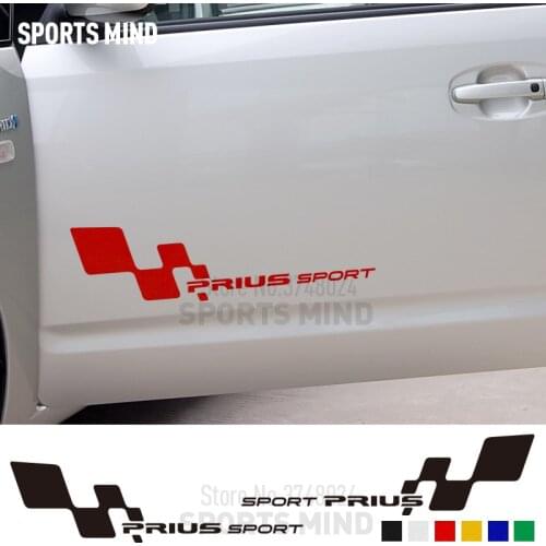 1 Pair SPORTS MIND Car Sticker Decal Automobiles Car Styling For Toyota Prius TRD JDM Car Stickers Exterior Accessories