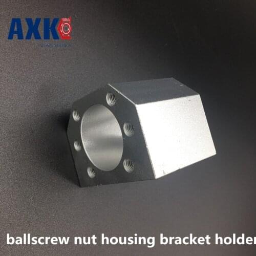 2021 Real Linear Rail Axk Axk Sfu2005 Ballscrew Nut Housing Aluminium Material For 2005 2010 Ball Bracket Holder Cnc Parts