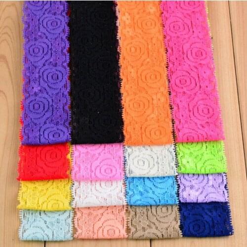 Wholesale Children lace headbands 17 color available gilrs lace headbands 360pcs free shipping