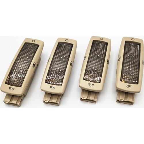 4Pcs Beige Rear Reading Map Dome Light Lamp For Beetle Bora Golf Passat Tiguan Skoda Fabia Superb Seat Alhambra Leon 3B0947291