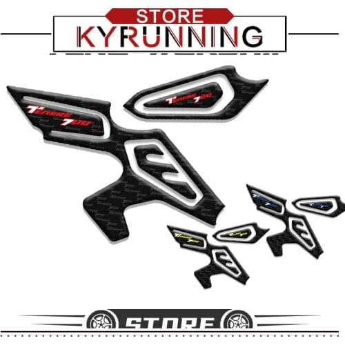 Motorcycle 3D Edge Gel Accessories Tank Pad Stickers Gas Oil Tank Protective Accessories Decals formal Red For Yamaha Tenere 700