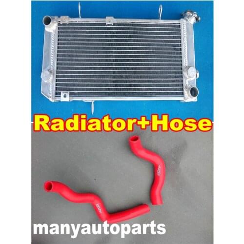 Aluminum Radiator& RED Silicone Hose for Suzuki TL1000S 1997-2001 97 98 99 00 01 1998