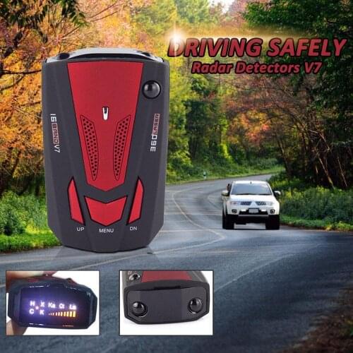 Car Radar Detector Vehicle Speed Voice Alert Warning Speed Control LED Display English Russian Support Car Accessories In Stock