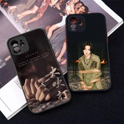 Agust D Phone Case For iphone 12 11 8 7 plus mini x xs xr pro max matte transparent cover