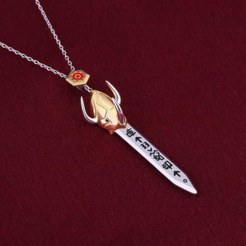 Digimon Adventure OMEGAMON Sword Pendant Necklace Christmas Gift