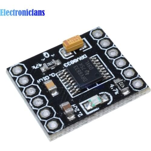 DRV8833 2 Channel DC Motor Driver Module Board 1.5A 3V-10V H-Bridge 4-Wire Step Motor