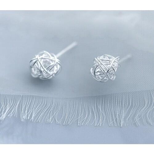 European And American Fashion Fashion Simple Hollow Ball Small Alloy Temperament Earrings Luxury Designer Jewelry For Women