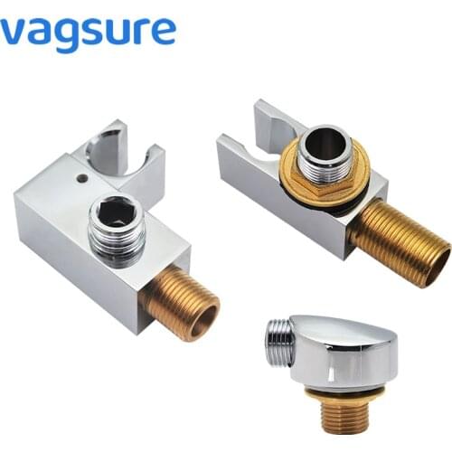 Brass Electroplated Drill Shower Head Holder Bathroom Brass Shower Bracket Wall Mounted Shower Room Faucet Replacement Parts