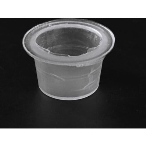 Microblading Tattoo Ink Cup Kits Pigment Container Cap Plastic 100Pcs 12mm Disposable Permanent Makeup Eyebrow Lip Body Art Tool