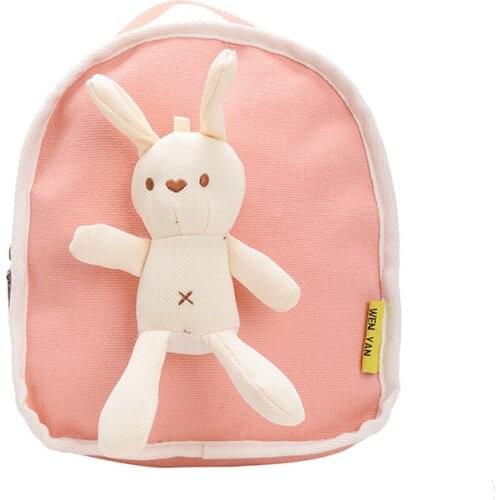 Lovely Cute Children Backpack Schoolbags for Kindergarten Baby Girls Boys Kids Cartoon Animal Rabbit Backpacks Soft School Bags
