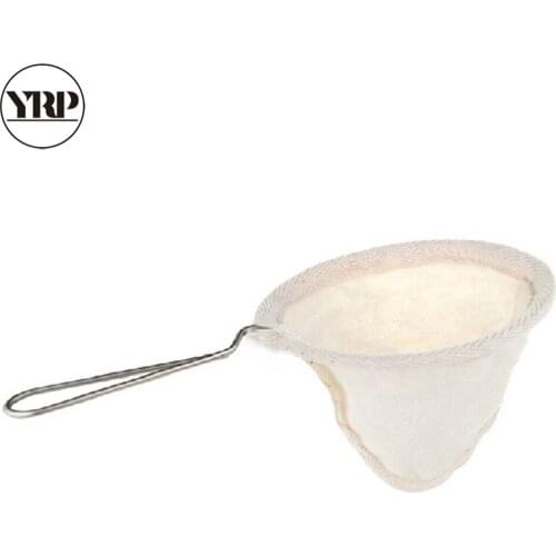 YRP reusable coffee filter bag holder high quality flannel kitchen accessories filter for coffee machine Stainless steel handle