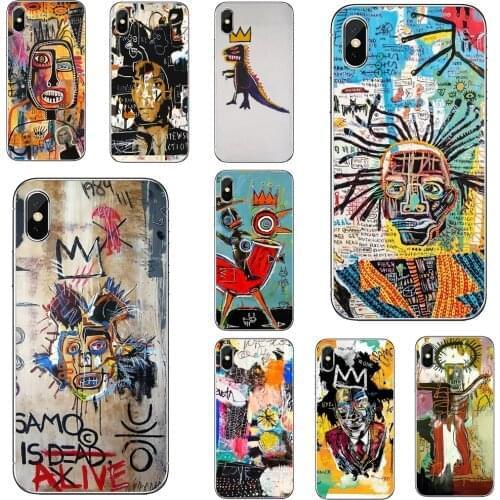 Jean-Michel-Basquiat-Art-Graffiti Soft Covers For iPod Touch iPhone 10 11 12 Pro 4S 5S SE 5C 6 6S 7 8 X XR XS Plus Max 2020